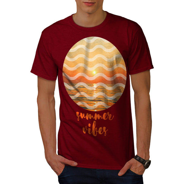 Hot Summer Vibes Mens T-Shirt