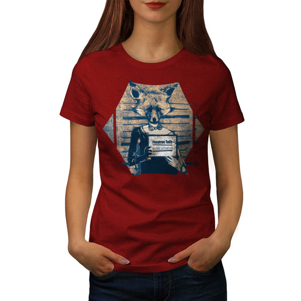 Criminal Fox Crime Womens T-Shirt