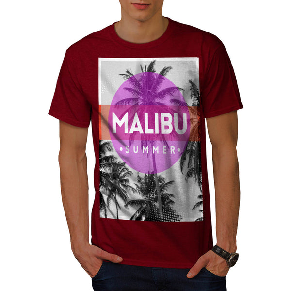 Malibu Summer Time Mens T-Shirt