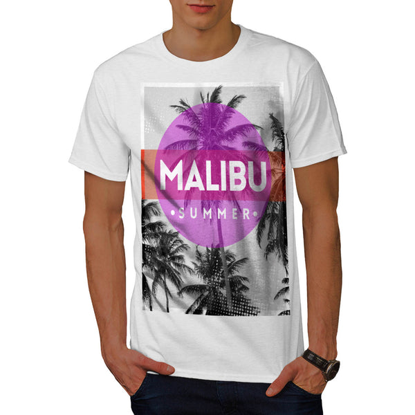 Malibu Summer Time Mens T-Shirt