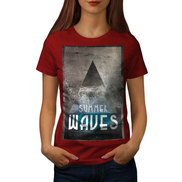 Summer Time Waves Womens T-Shirt