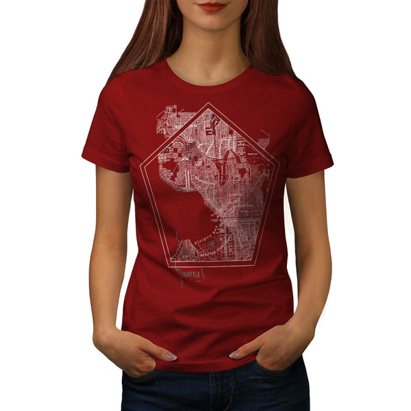 America City Seattle Womens T-Shirt