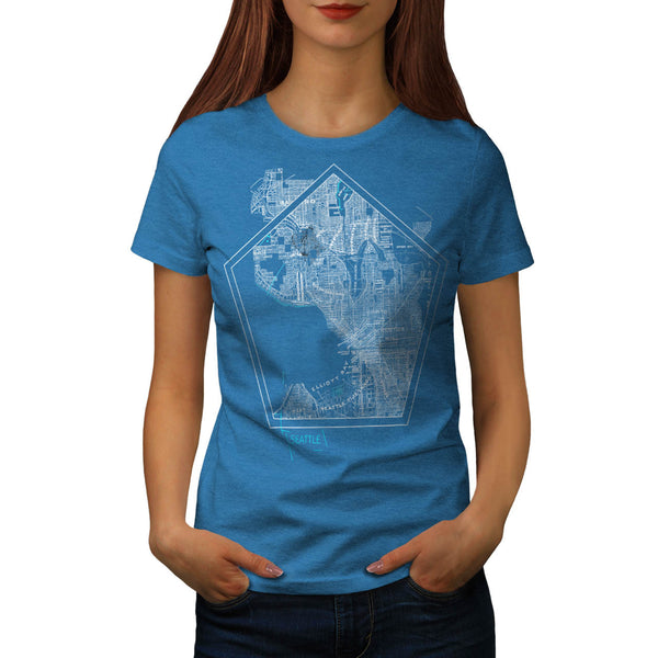 America City Seattle Womens T-Shirt