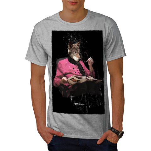 Wolf Head Grandmother Mens T-Shirt