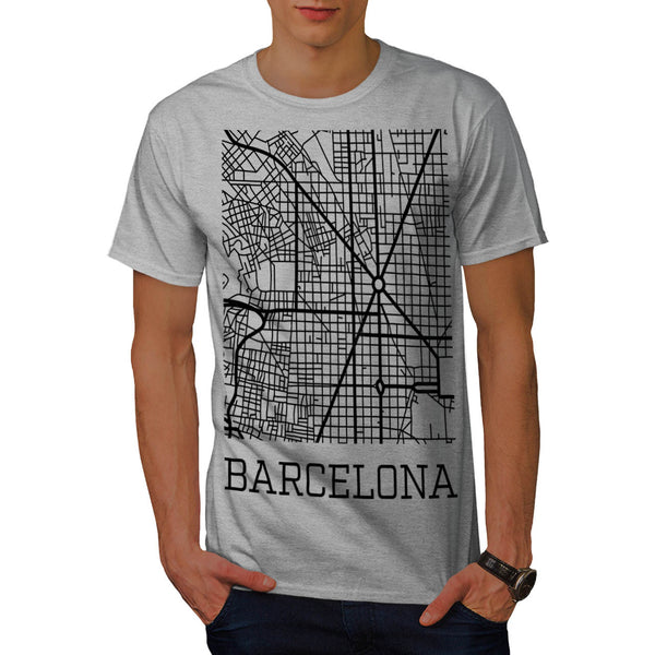 Spain City Barcelona Mens T-Shirt