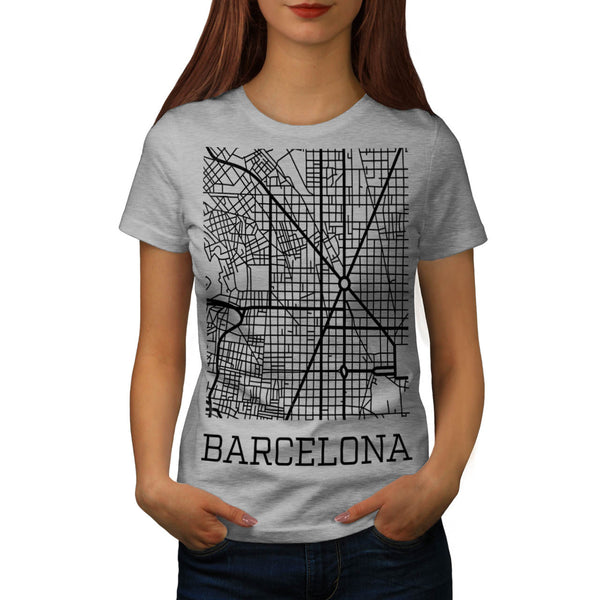 Spain City Barcelona Womens T-Shirt