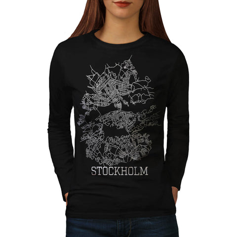 Sweden Stockholm Womens Long Sleeve T-Shirt