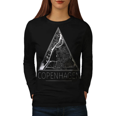 Denmark Copenhagen Womens Long Sleeve T-Shirt