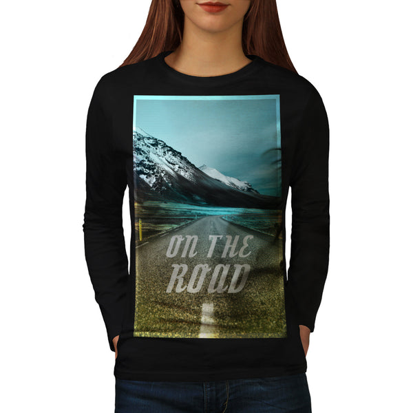 On The Road Nature Womens Long Sleeve T-Shirt