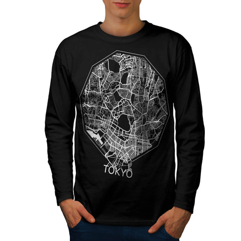 Japan City Tokyo Mens Long Sleeve T-Shirt