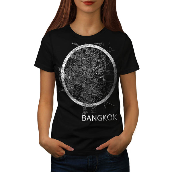 Thailand Bangkok Map Womens T-Shirt