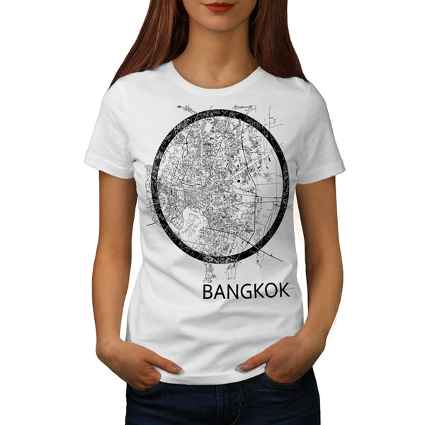 Thailand Bangkok Map Womens T-Shirt