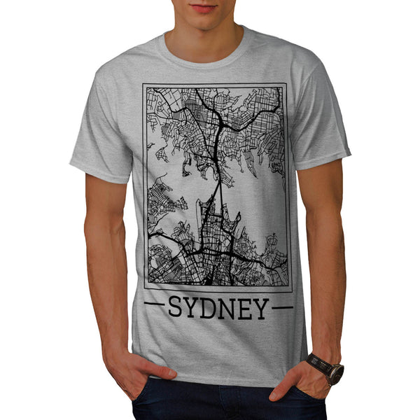 Australia Sydney Map Mens T-Shirt