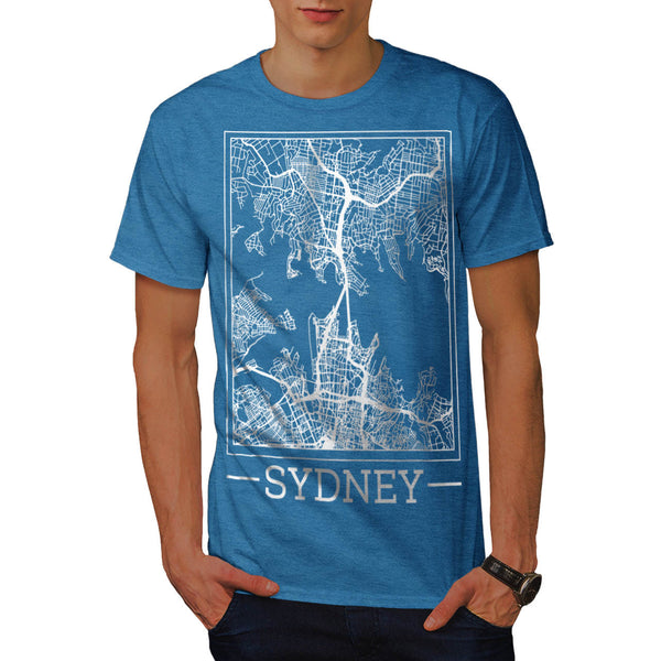 Australia Sydney Map Mens T-Shirt