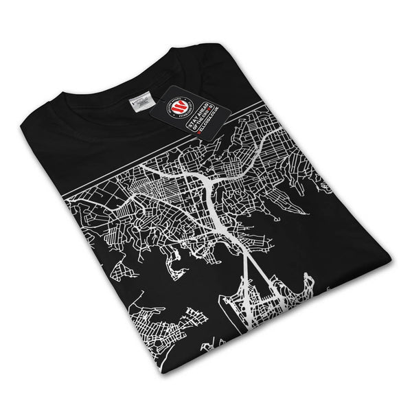 Australia Sydney Map Mens Long Sleeve T-Shirt