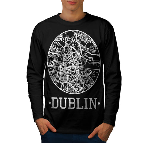 Ireland City Dublin Mens Long Sleeve T-Shirt