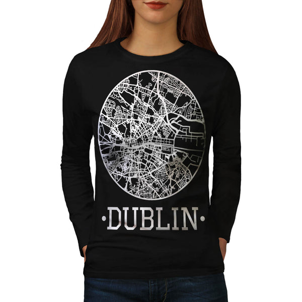 Ireland City Dublin Womens Long Sleeve T-Shirt
