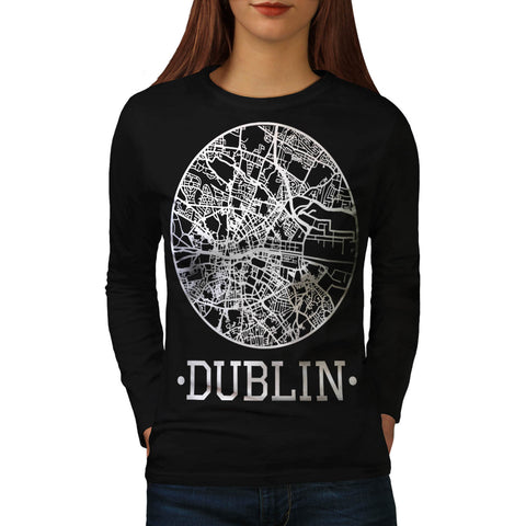 Ireland City Dublin Womens Long Sleeve T-Shirt