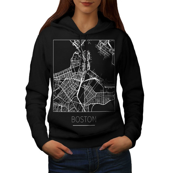 America City Boston Womens Hoodie
