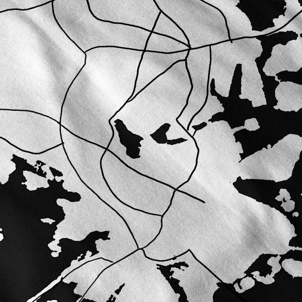 Finland Helsinki Map Womens Long Sleeve T-Shirt