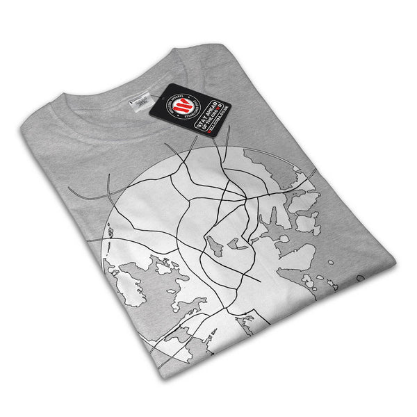 Finland Helsinki Map Mens T-Shirt