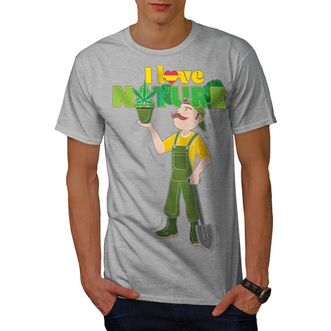 Love Nature Rasta Mens T-Shirt