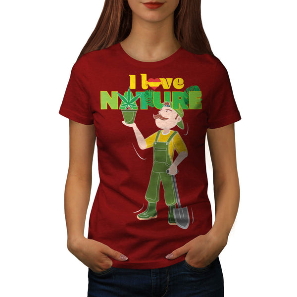 Love Nature Rasta Womens T-Shirt