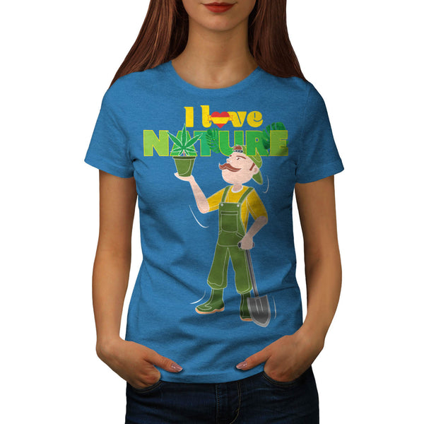 Love Nature Rasta Womens T-Shirt