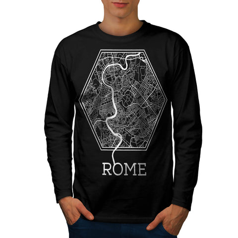 Italy Big City Rome Mens Long Sleeve T-Shirt