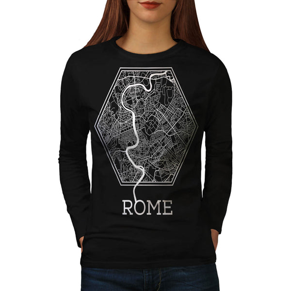 Italy Big City Rome Womens Long Sleeve T-Shirt
