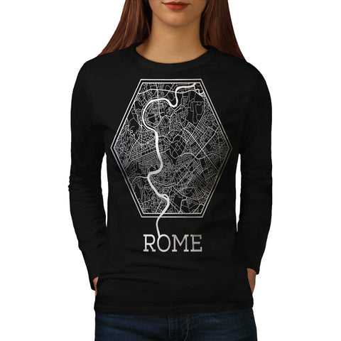 Italy Big City Rome Womens Long Sleeve T-Shirt