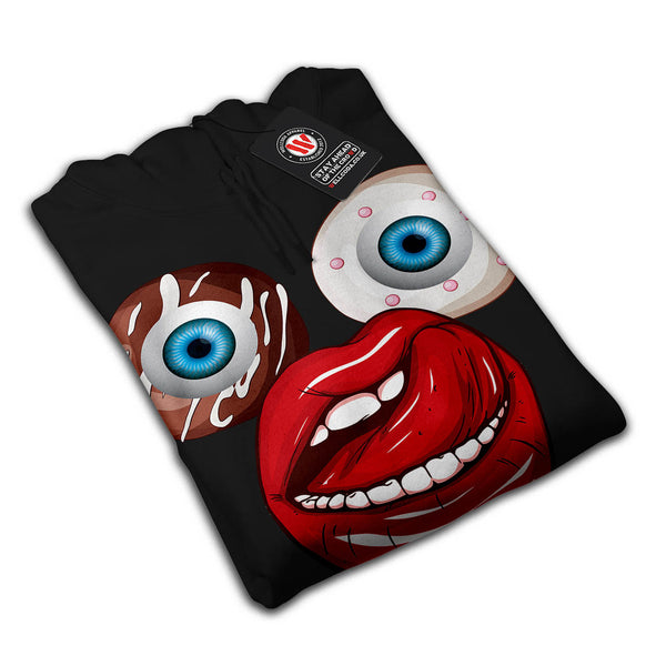 Donut Eyeball Face Mens Hoodie