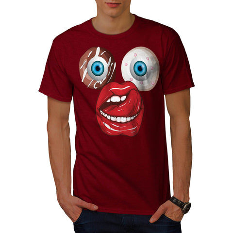 Donut Eyeball Face Mens T-Shirt