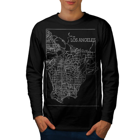 America Los Angeles Mens Long Sleeve T-Shirt