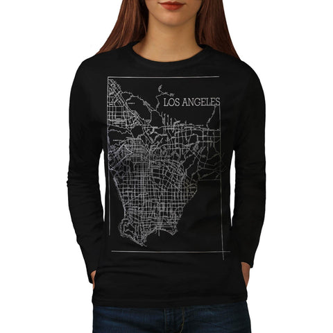 America Los Angeles Womens Long Sleeve T-Shirt