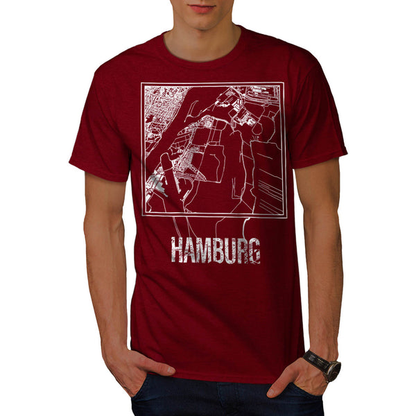 Germany City Hamburg Mens T-Shirt