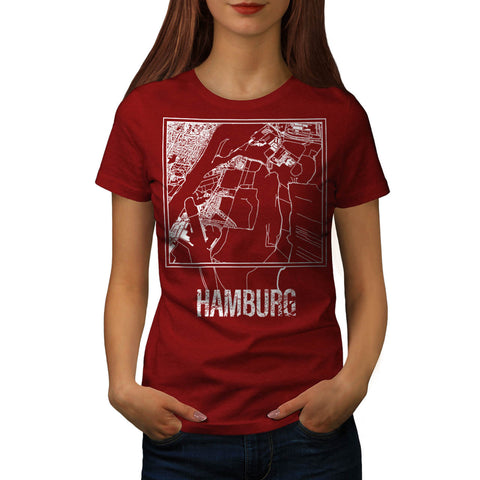 Germany City Hamburg Womens T-Shirt