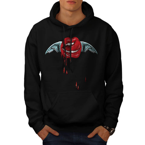 Heaven Wing Lip Mens Hoodie