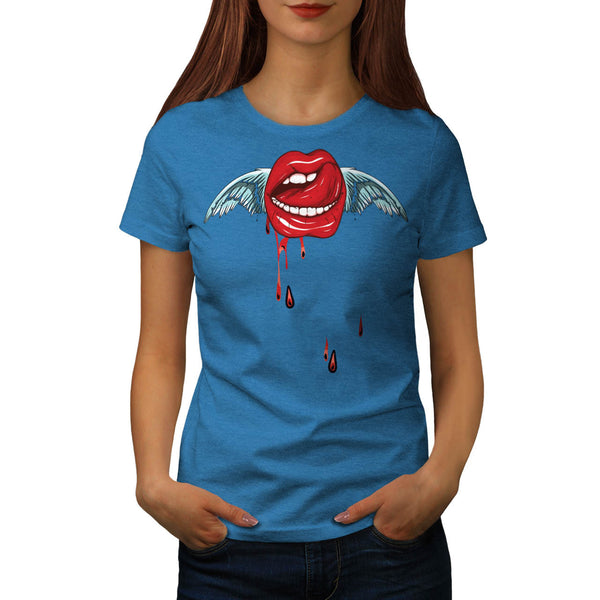 Heaven Wing Lip Womens T-Shirt