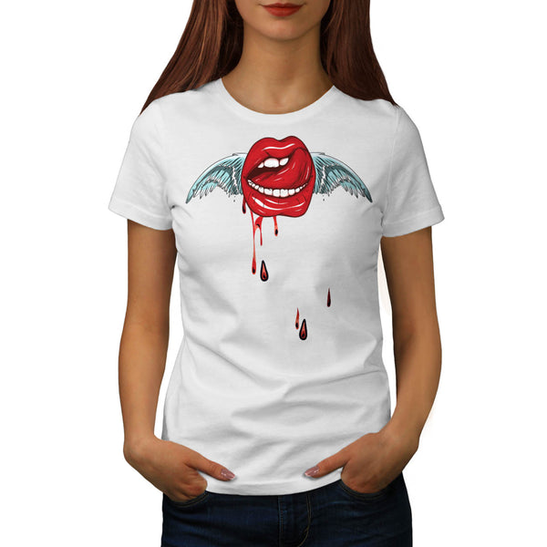 Heaven Wing Lip Womens T-Shirt