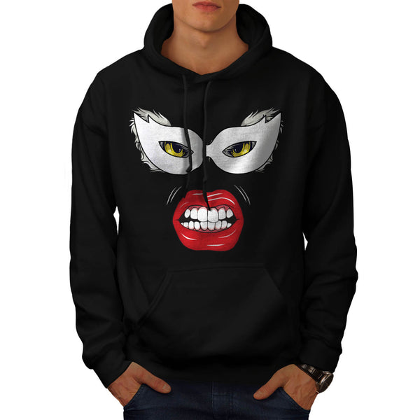 Eye Mask Domino Freak Mens Hoodie