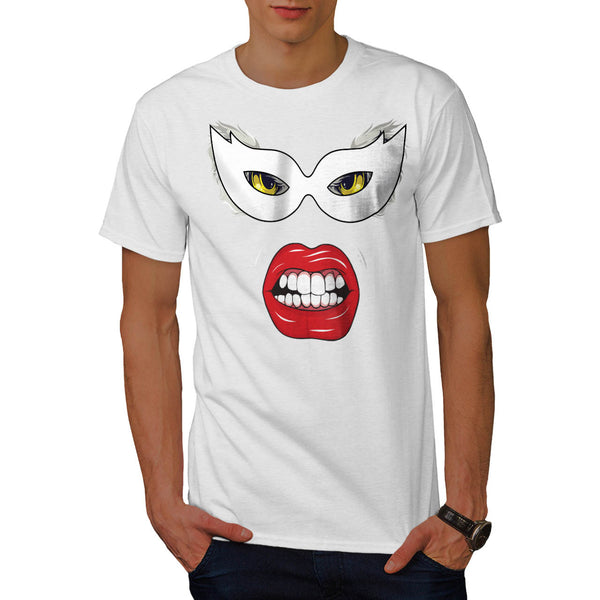Eye Mask Domino Freak Mens T-Shirt