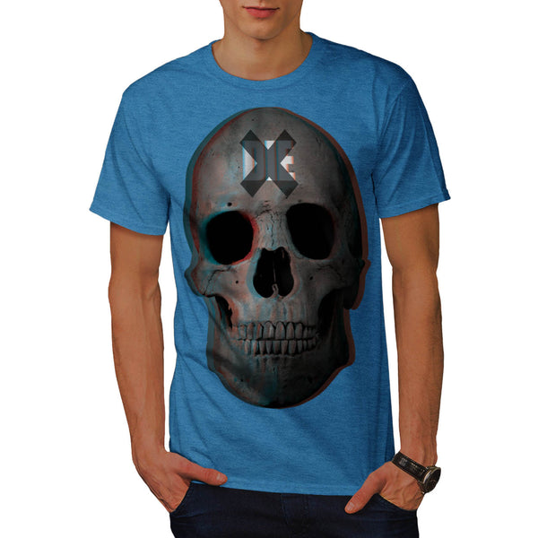 Skull Biker Head Art Mens T-Shirt