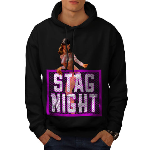Wild Stag Night Out Mens Hoodie
