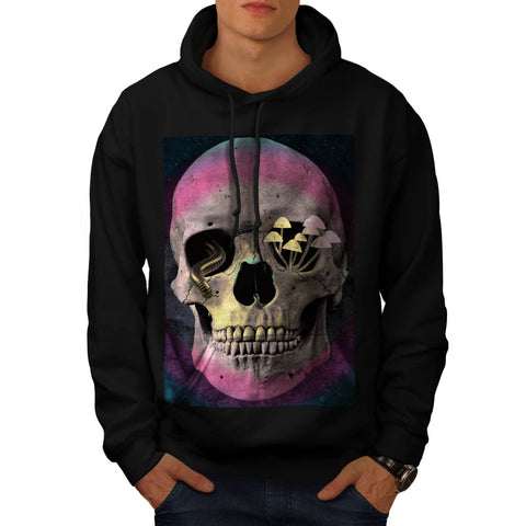 Skull Zombie Head Art Mens Hoodie