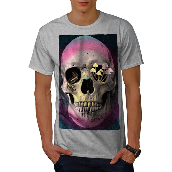 Skull Zombie Head Art Mens T-Shirt