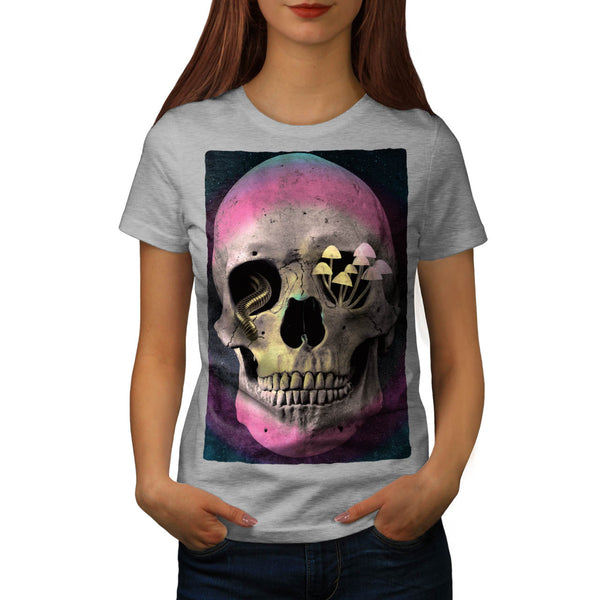 Skull Zombie Head Art Womens T-Shirt