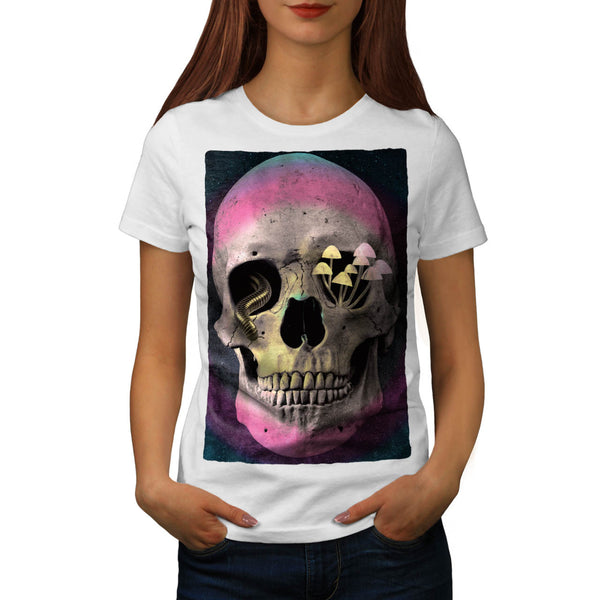 Skull Zombie Head Art Womens T-Shirt