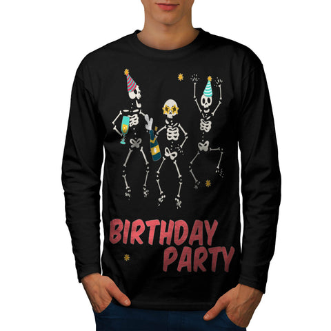 Dancing Skeletons Mens Long Sleeve T-Shirt