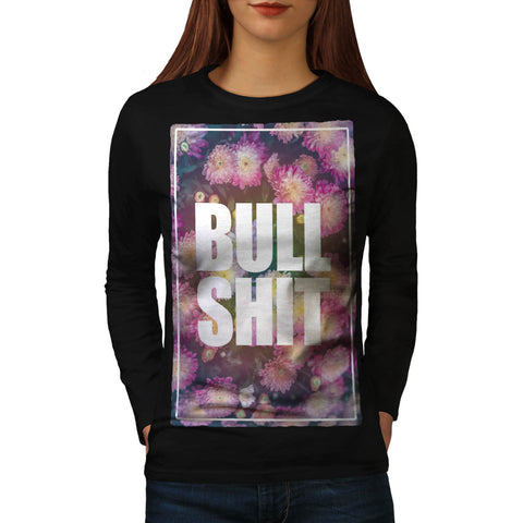 Blooming Flower Print Womens Long Sleeve T-Shirt